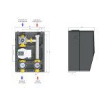 006 | Povećanje povratnog protoka sa električnim servomotorom, integrisanom kontrolom 20-80°C i visokoefikasnom pumpom GRUNDFOS UPM3 HIBRID 25/7 - Slika 2