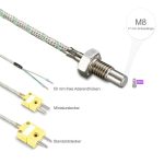Uvrtni temperaturni senzor sa M8k1 finim navojem i 17mm ugradne dužine sa NiCr-Ni tip K - Slika 2