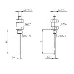 Uvrtni senzor sa standardnim utikačem ili M12 konektorom (0‑10V/4‑20mA) - Slika 3