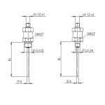 Senzor uvrtanja | G1/4″ sa M12 konektorom; EL=50mm; 4-20mA; 0-90°C | Specijalna stavka - Slika 2