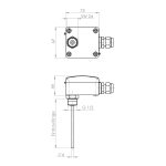 Uvrtni senzor sa zaštitnom čaurom od nerđajućeg čelika G1/2″ do 200°C - Slika 2