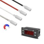 Elektronski prikaz temperature za PT100 uključujući senzor magnetnog kontakta