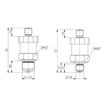Prenosnici pritiska G1/4″ ili G1/2″ za nadpritisak i podpritisak sa standardnim konektorom (0-10V/4-20mA) - Slika 2